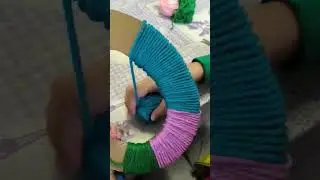 Laboratorio Creativo di Pasqua - Uova di Lana 🥚🧶✂️ #easter #pasqua #uovadipasqua #lavoretti