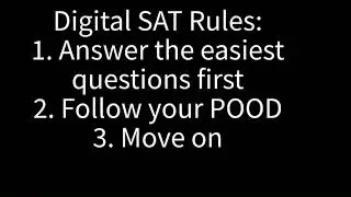 Digital SAT Rules