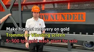 Large scale & Artisanal gold wash plant for sale