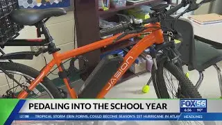 From 4 wheels to 2: Lexington teacher rides into the school year
