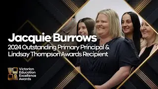 Jacquie Burrows - 2024 Outstanding Primary Principal and Lindsay Thompson Awards recipient