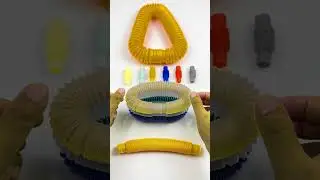 Satisfying Robot Pop tube #asmr #satisfying #creative #poptubesound #diy #robot #asmrfood #relaxing