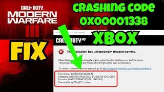 Fix MW3 crashing error code 0x00001338 on Xbox