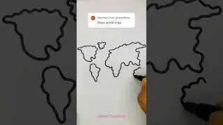 World map 🗺️ Drawing easy