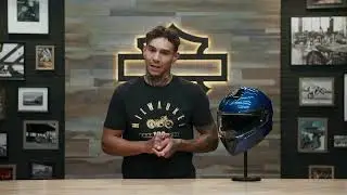 Harley Davidson&nbsp;Capstone Sun Shield II H31 Modular Motorcycle Helmet Gloss Reef Blue Overview