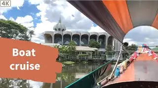 Relaxing Film Boats on the Phra Khanong River boat in Bangkok 15 Baht