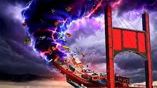 Realistic Tornado Destruction #3🌪️