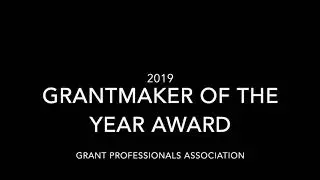 2019 GPA Grantmaker of the Year Award - Public Sector