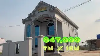 7m x 15m best home design in cambodia ផ្ទះវីឡាទំនើប 🏡  47,000$🏡