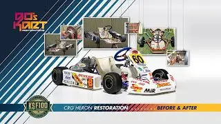 1997 CRG Heron Danilo Rossi kart restoration, 90s kart, 100cc FSA