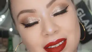 Easy New Year Eye Look Using Toofaced Pretty Rich Diamond Eyeshadow Palette and Highlighter!
