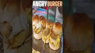Pakistan street Angry Burger | Angry Burger | Pakistan Street food #shorts