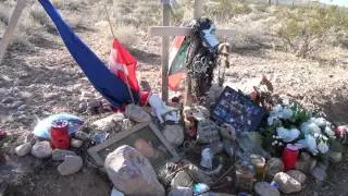 Steve Lee (Gotthard), mile 105 on I-15 near Mesquite (Nevada)