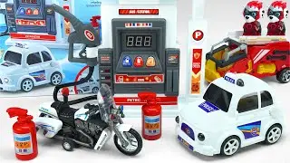 Ultimate Toys Collection, Satisfying Unboxing Gas Station Playset & Police Car Toys