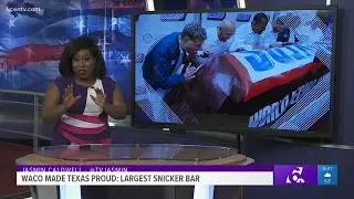 'Everything is bigger in Texas': World's largest Snickers bar unveiled in Waco
