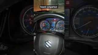 Car sound on cold start #suzukibaleno #automobile #coldstart #soundcomparison #youtubeshorts