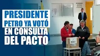 Presidente Petro ejerce su voto en la consulta popular del Pacto Hist&oacute;rico | El Tiempo