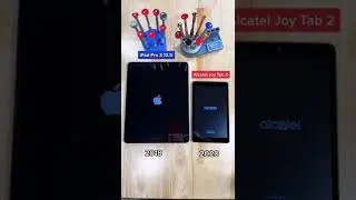 Apple VS Alcatel Which one powers on first?! 🤔      #alcatel #ipad #tablets #android