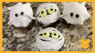 Fun and Easy Cupcake Decorating Ideas | Mummies and Ghosts for Halloween | Edible Art Challenge !!