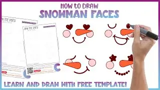 How to Draw Snowman Faces - Free Dot to Dot ☃️ Connect the Dots Printable