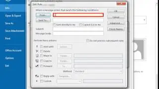 Using Outlook 2013 Out of Office Assistant
