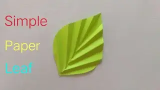 How To Make Simple & Easy Paper Leaf || DIY Paper Leaf Making Tutorial For School Kids || Paper Leaf