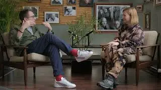 Autor Jan Weiler trifft Sprecherin Lisa Hrdina bei den H&ouml;rbuchaufnahmen zu &bdquo;Der Markisenmann&ldquo;