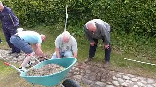 Cruck Cottage Torthorwald - cobble cleaning