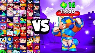 STAR HORSE BERRY vs ALL BRAWLERS! With 16 POWER-UPs! | Brawl Stars