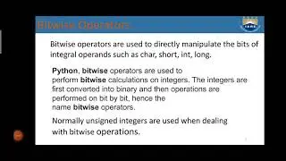 Bitwise operators ppt
