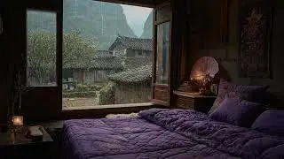 Relaxing Mountain Rain Sounds for Deep Sleep & Focus | Calming Rainfall for Stress Relief