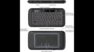 ILEBYGO 2 4Ghz H20 Mini Wireless Keyboard and Touchpad Mouse Combo7  If you want link in description