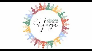 International Yoga Day animated banner 4K, HD