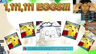I HATCHED 1,111,111 OF THE 100M EGGS WITH 6 ACCOUNTS AND GOT....