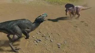 Jurassic World Evolution 3: (Modified) Guanlong vs Protoceratops