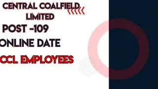 Central Coalfield Limited Recruitment // Salary // from kaise bhare // Online Apply //tranning //