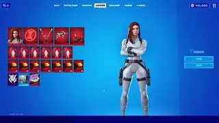 Leaked Black Widow Suit Bundle- Skin, Widowmaker Glider,  and Widow&rsquo;s Fangs Pickaxe Fortnite