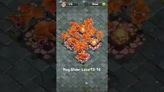 Hog Glider Transformations😱🤩 Level 1 to Max Level in 2023 |Coc Hog Glider Upgrading #shorts