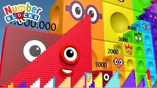 Numberblocks Step Squad 1035 1,000 9,000,000 MILLION BIGGEST Numberblocks Number Patterns