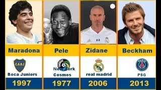 GOODBYE LEGEND  💔 Best Football Players and the Year They Retired from 1955 - 2016