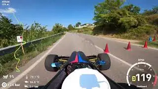 Leonardo Chesini Slalom Bolca 2023 Video-telemetry Race 3