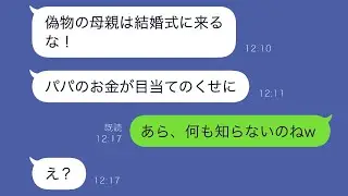 再婚した夫の娘が結婚することになったが、偽物の母親は式に来るなと言われてしまった。