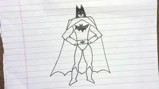 How to Draw Batman very easy 