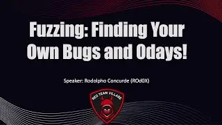 Fuzzing: Finding Your Own Bugs and 0days! by Rodolpho Concurde (ROd0X)