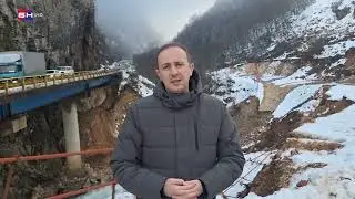 Veliki odron na magistralnom putu Foča - Sarajevo