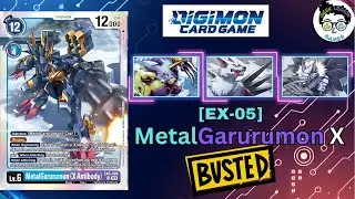 This Deck is BUSTED! | EX 05 MetalGarurumon X Antibody | Digimon Card Game!