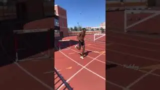 This is hurdle Monday by Tokyo Olympic silver medalist🥈in 400m hurdle Rai BENJAMIN 🇺🇸