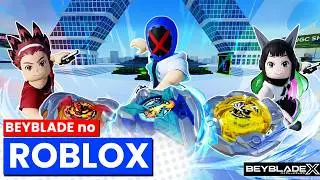 O NOVO JOGO de BEYBLADE X no ROBLOX é MUITO BOM!!