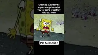SpongeBob Crashing Out 😂🤣 #spongebob #recommended #crashout #viralshorts #shorts