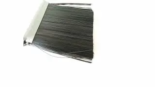 black nylon metal channel strip brush 7
